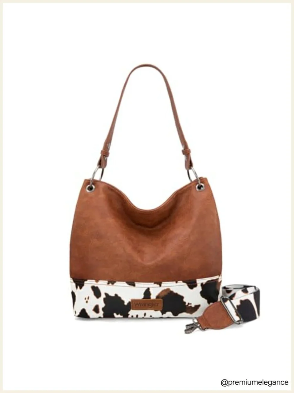 Vegan Leather Hobo Bag with Top Handle, Shoulder Strap, Detachable Crossbody